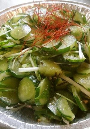 きゅうりと水菜のチョレギ風サラダ-レシピのメイン写真