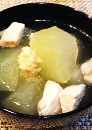 冬瓜と鶏肉の汁物-レシピのメイン写真