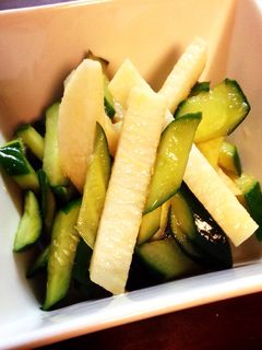簡単漬け!きゅうりと長芋の酢の物☆-レシピのメイン写真