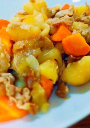 得意料理は豚肉じゃが★調味料3つで簡単！-レシピのメイン写真