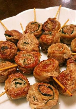 豚肉とシソのまきまき焼き-レシピのメイン写真