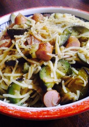 夏休みランチ♪ナスの味ぽんパスタ-レシピのメイン写真