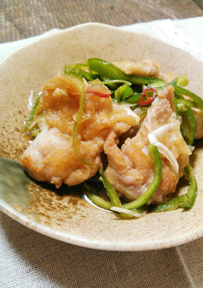 夏の疲れに❢鶏とピーマン玉ねぎの南蛮漬け-レシピのメイン写真