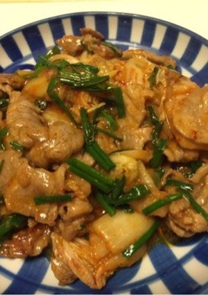 夏に最高☆簡単☆豚肉とキムチの炒め物-レシピのメイン写真
