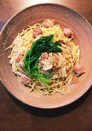 ソーセージとエノキのお醤油パスタ-レシピのメイン写真