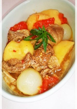 醤油麹de牛すじ煮♪トマトも入れたんだ♪-レシピのメイン写真
