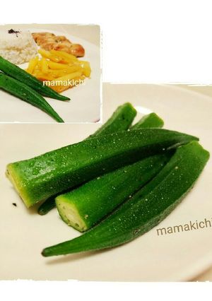 つけあわせ☆オクラのノンオイルソテー-レシピのメイン写真
