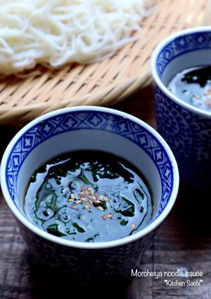 モロヘイヤの冷たいそうめんのたれ-レシピのメイン写真