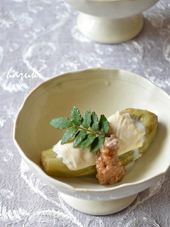焼き茄子と湯葉のくるみあん-レシピのメイン写真