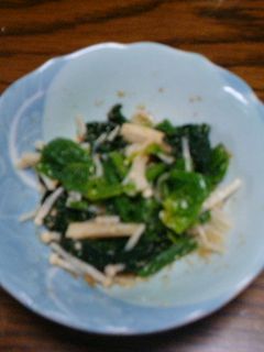 ほうれん草とえのきのゴマ和え-レシピのメイン写真