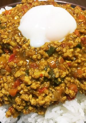 夏だ！ドライカレー 挽肉カレー-レシピのメイン写真