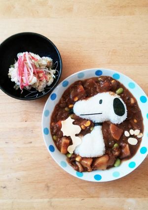 スヌーピーカレー ◝(⑅•ᴗ•⑅)◜-レシピのメイン写真