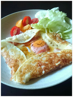そうめんアレンジ→朝食ランチにガレット★-レシピのメイン写真