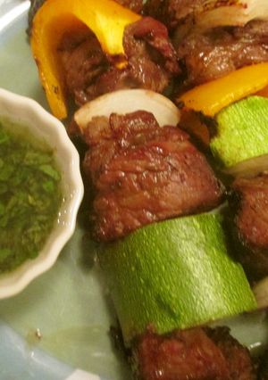 ステーキカバブ-レシピのメイン写真
