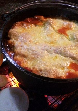 ダッチオーブンで簡単ラザニア-レシピのメイン写真