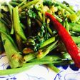 5分で黄金の旨さ♡空心菜炒め♬