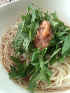 簡単!梅シソそうめん-レシピのメイン写真