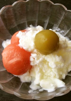 そのままヨーグルトアイス甘露煮青梅乗せ-レシピのメイン写真