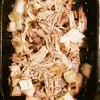 自宅ダッチ!味付き豚肉とネギとえのき