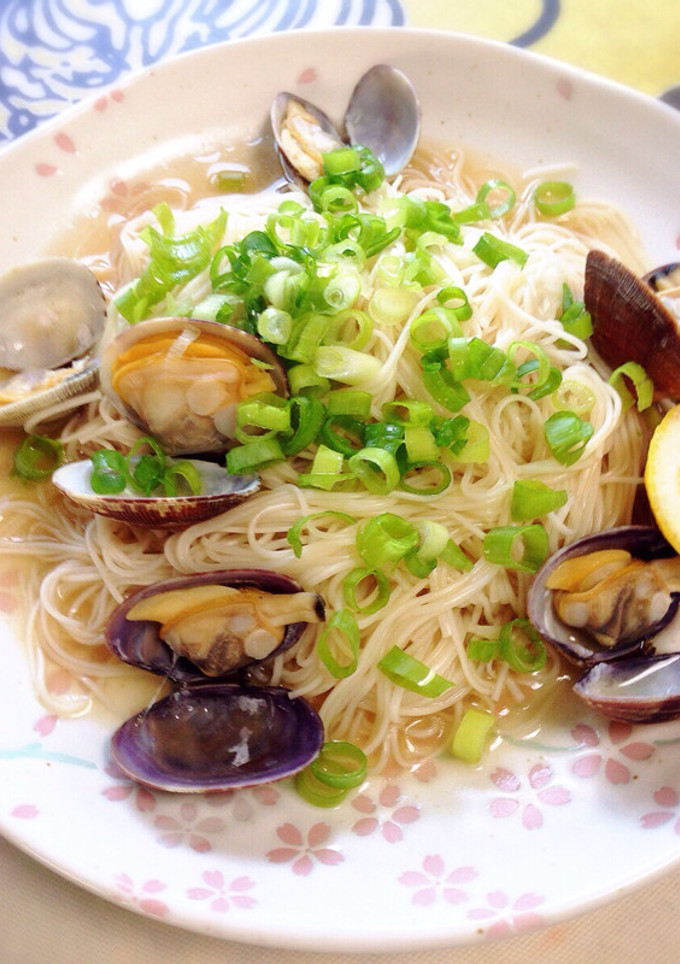 旨みたっぷりスープのあさりそうめん♪-レシピのメイン写真