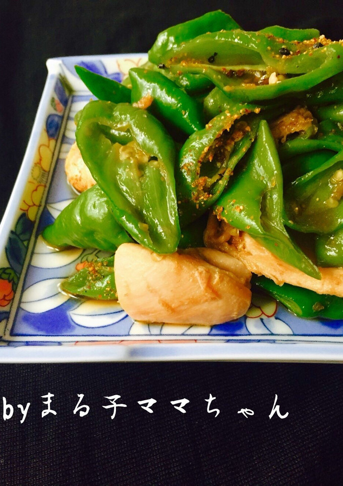 万願寺とうがらしと鶏肉の甘辛煮❤️-レシピのメイン写真