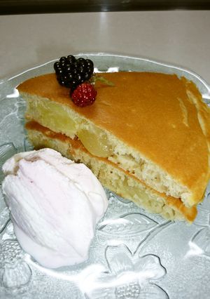 芋とりんごのコンポートが入ったHケーキ❤-レシピのメイン写真