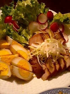 焼き豚 レタス添え-レシピのメイン写真