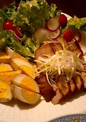 焼き豚　レタス添え-レシピのメイン写真