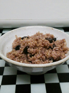 玄米ご飯【黒豆入り】-レシピのメイン写真