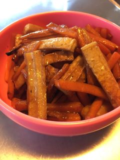 人参とちくわのソースきんぴら-レシピのメイン写真