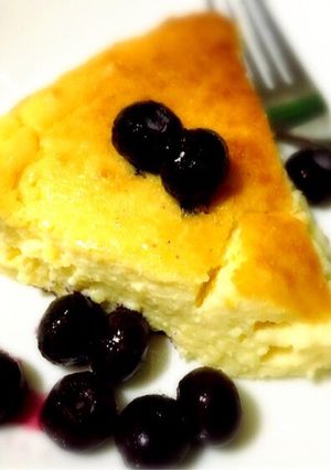 豆腐でかさ増！混ぜるだけ簡単チーズケーキ-レシピのメイン写真