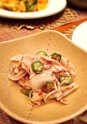 オクラとささみのヘルシー梅サラダ-レシピのメイン写真