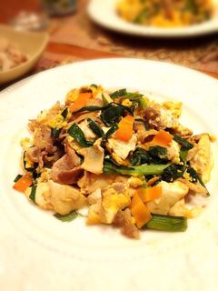 豆腐とニラのピリ辛チャンプルー-レシピのメイン写真