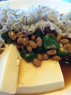 豆腐のオクラ納豆のせ-レシピのメイン写真