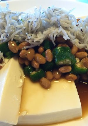 豆腐のオクラ納豆のせ-レシピのメイン写真