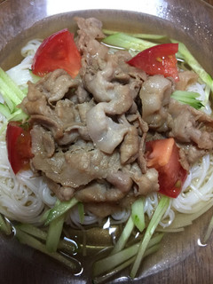 食欲無い時のスタミナ素麺♪-レシピのメイン写真