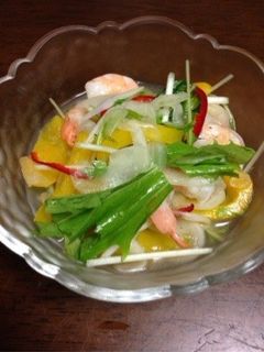 夏にさっぱり♪海老のマリネ-レシピのメイン写真