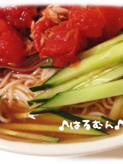 トマトとツナでイタリアンそうめん-レシピのメイン写真