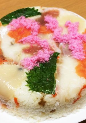 簡単☆ お寿司ケーキ-レシピのメイン写真