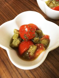 焼き茄子とトマトのマリネ-レシピのメイン写真