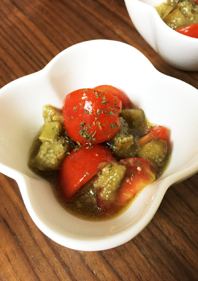 焼き茄子とトマトのマリネ-レシピのメイン写真