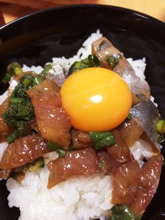 鯵のタタキ丼。-レシピのメイン写真