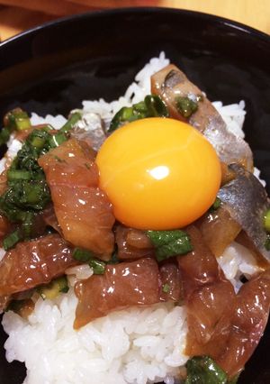 鯵のタタキ丼。-レシピのメイン写真