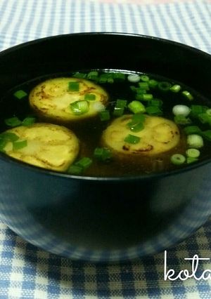 丸なすのお吸い物♪-レシピのメイン写真