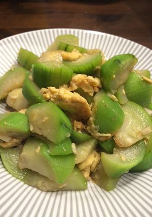 บวบผัดไข่ ヘチマの卵炒め-レシピのメイン写真