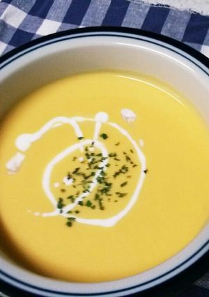 我が家の冷製カボチャスープ-レシピのメイン写真