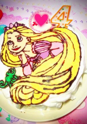 ラプンツェル デコペンケーキ-レシピのメイン写真