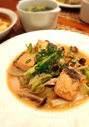 フライパンで♡鮭のちゃんちゃん焼き-レシピのメイン写真