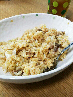 焼肉の残り肉でカルビ炒飯-レシピのメイン写真