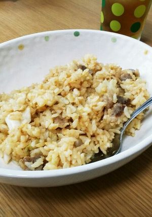 焼肉の残り肉でカルビ炒飯-レシピのメイン写真